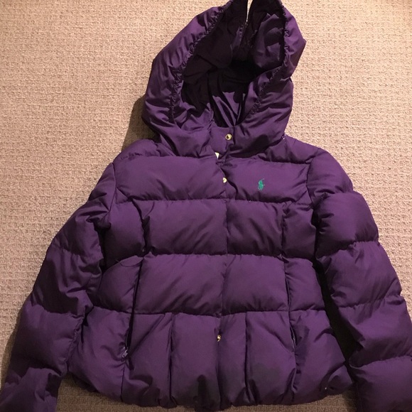 Dark purple bubble coat Clearance